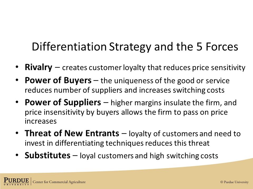 John deere differentiation value chain examples